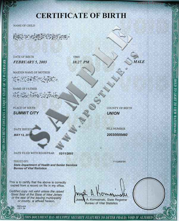 New Jersey Apostille and Authentication